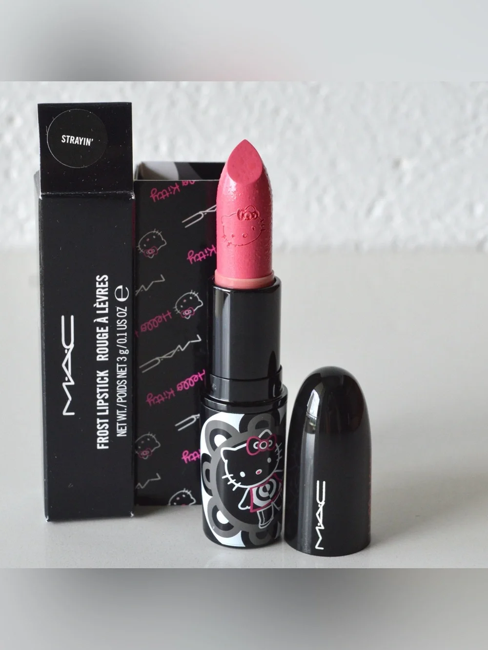 MAC Cosmetics Lipstick *STRAYIN'* Limited Edition BNIB, Hello Kitty Collection